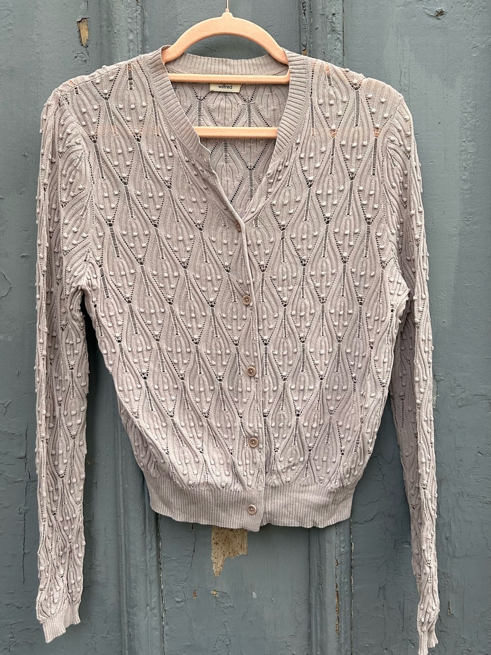Wilfred Lilac Cardigan, size S